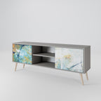ABSTRACT THOUGHTS 2-Door TV Stand in Grey Finish