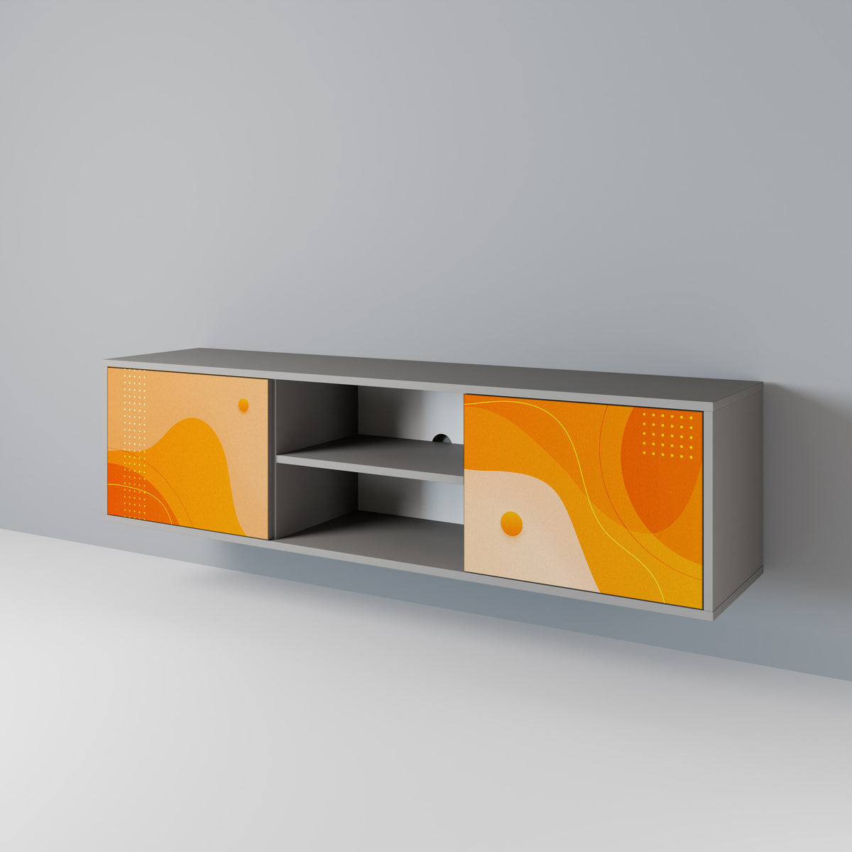 ORANGE ARRANGEMENT Móvel de TV de 2 Portas