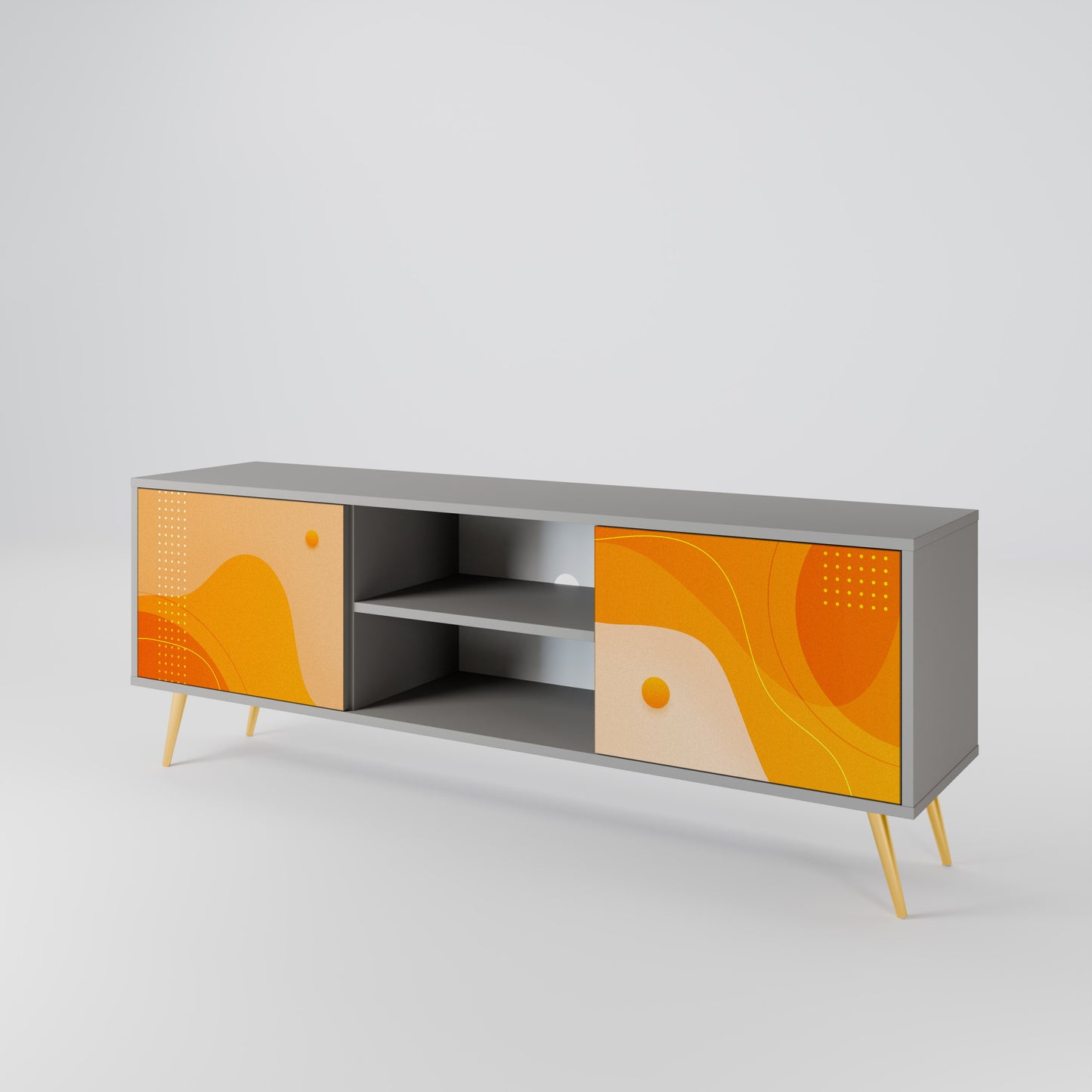 ORANGE ARRANGEMENT Móvel de TV de 2 Portas