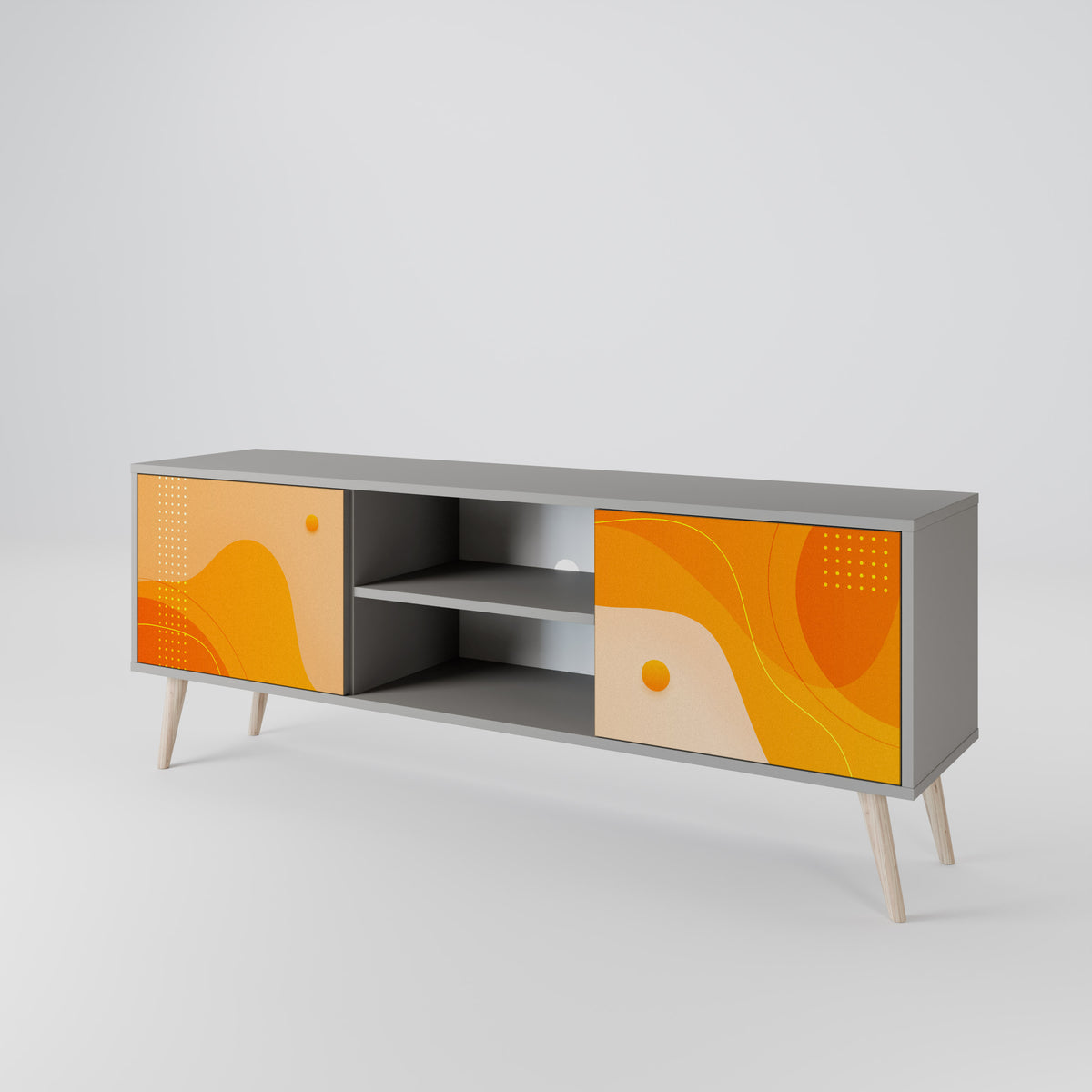 ORANGE ARRANGEMENT Móvel de TV de 2 Portas