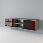 GRAY FIGURES Móvel de TV com 2 Portas em Acabamento Cinzento