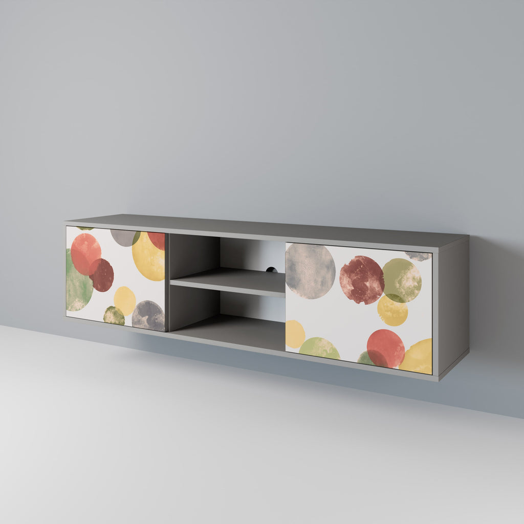 FLEETING HAPPINESS Móvel de TV com 2 Portas em Acabamento Cinzento