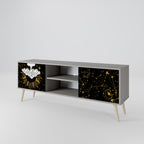 STELLAR CONSTELLATIONS Móvel de TV com 2 Portas em Acabamento Cinzento