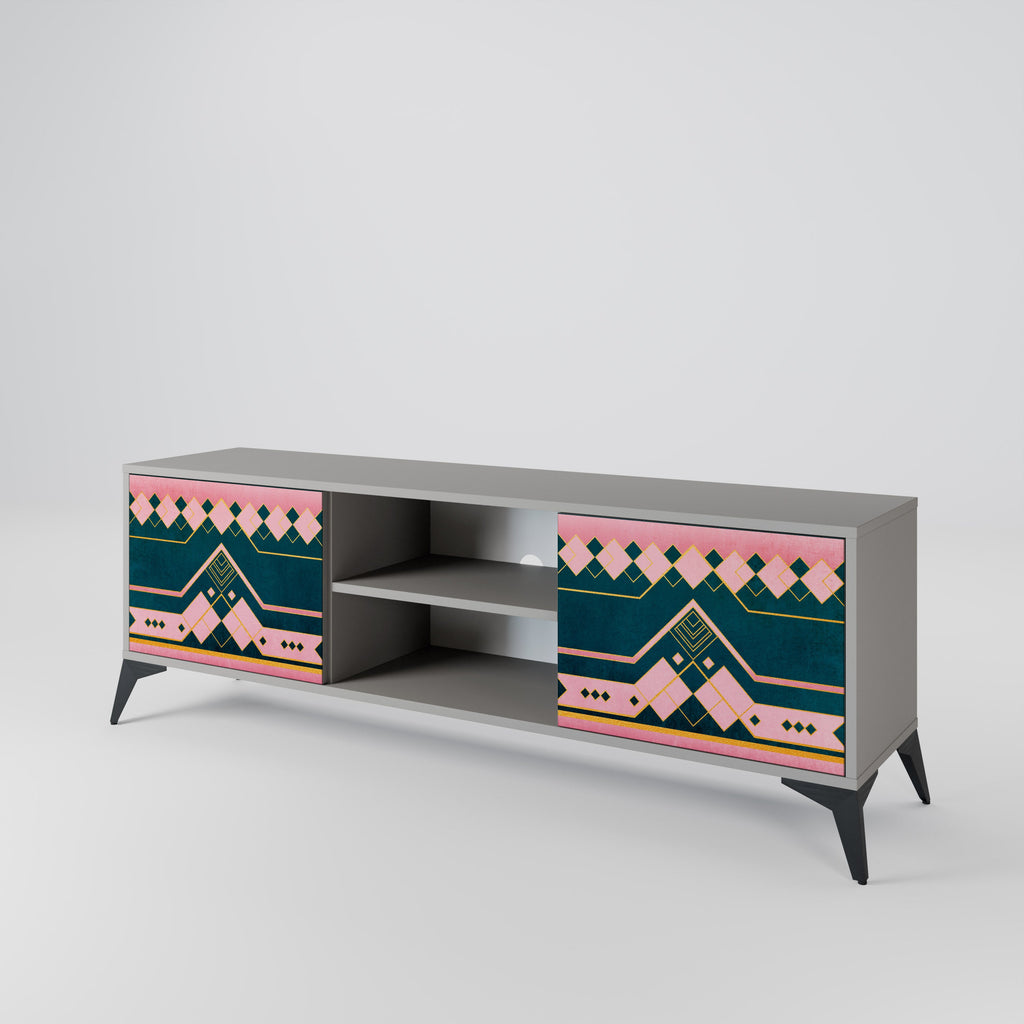 ROYAL COMPOSITION Móvel de TV com 2 Portas em Acabamento Cinzento