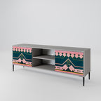 ROYAL COMPOSITION Móvel de TV com 2 Portas em Acabamento Cinzento