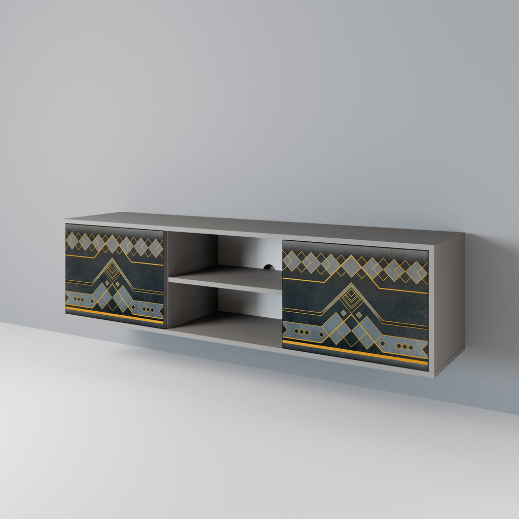 ROYAL ORDINARINESS Móvel de TV com 2 Portas em Acabamento Cinzento