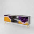 INDEPENDENT BORDER Móvel de TV com 2 Portas em Acabamento Cinzento