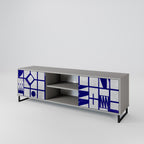 THE RIGHT PLACES Móvel de TV com 2 Portas em Acabamento Cinzento