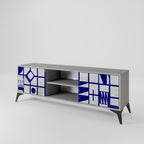 THE RIGHT PLACES Móvel de TV com 2 Portas em Acabamento Cinzento