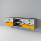 DYED BY ORANGE Móvel de TV com 2 Portas em Acabamento Cinzento