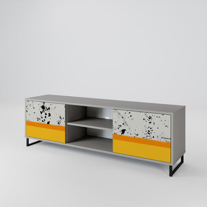 DYED BY ORANGE 2-Door TV Cabinet