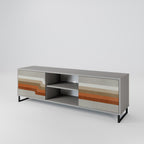 PECULIAR TRAIL Móvel de TV com 2 Portas em Acabamento Cinzento