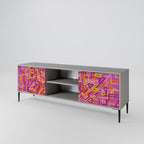 LOVELY MEMORIES Móvel de TV com 2 Portas em Acabamento Cinzento