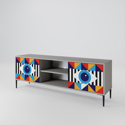 ABSTRACTION AND GEOMETRY Móvel de TV de 2 Portas