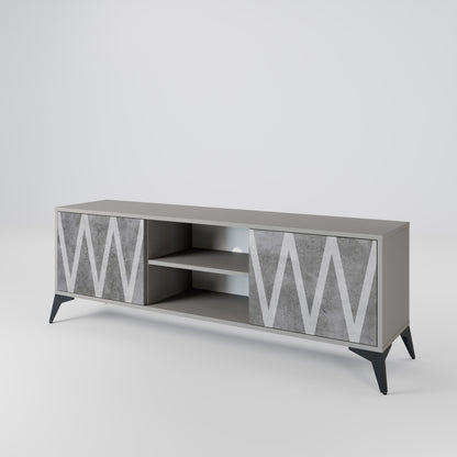 SOLID ZIG ZAG Móvel de TV de 2 Portas
