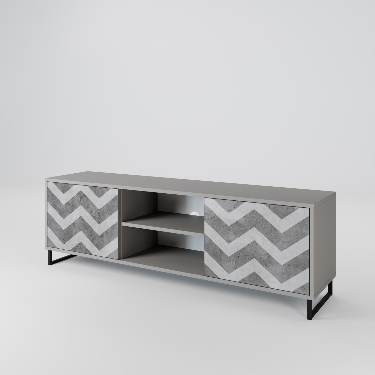 TOUGH ZIG ZAG Móvel de TV de 2 Portas