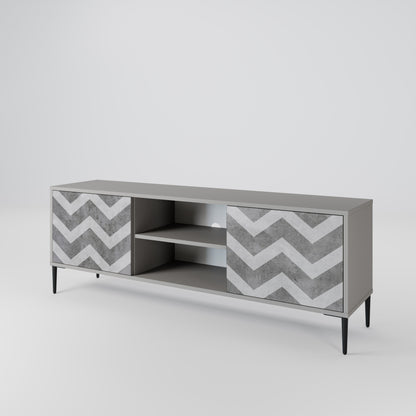TOUGH ZIG ZAG Móvel de TV de 2 Portas