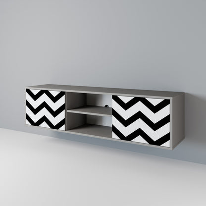 CLASSIC ZIG ZAG Móvel de TV de 2 Portas