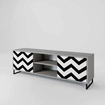 CLASSIC ZIG ZAG Móvel de TV de 2 Portas