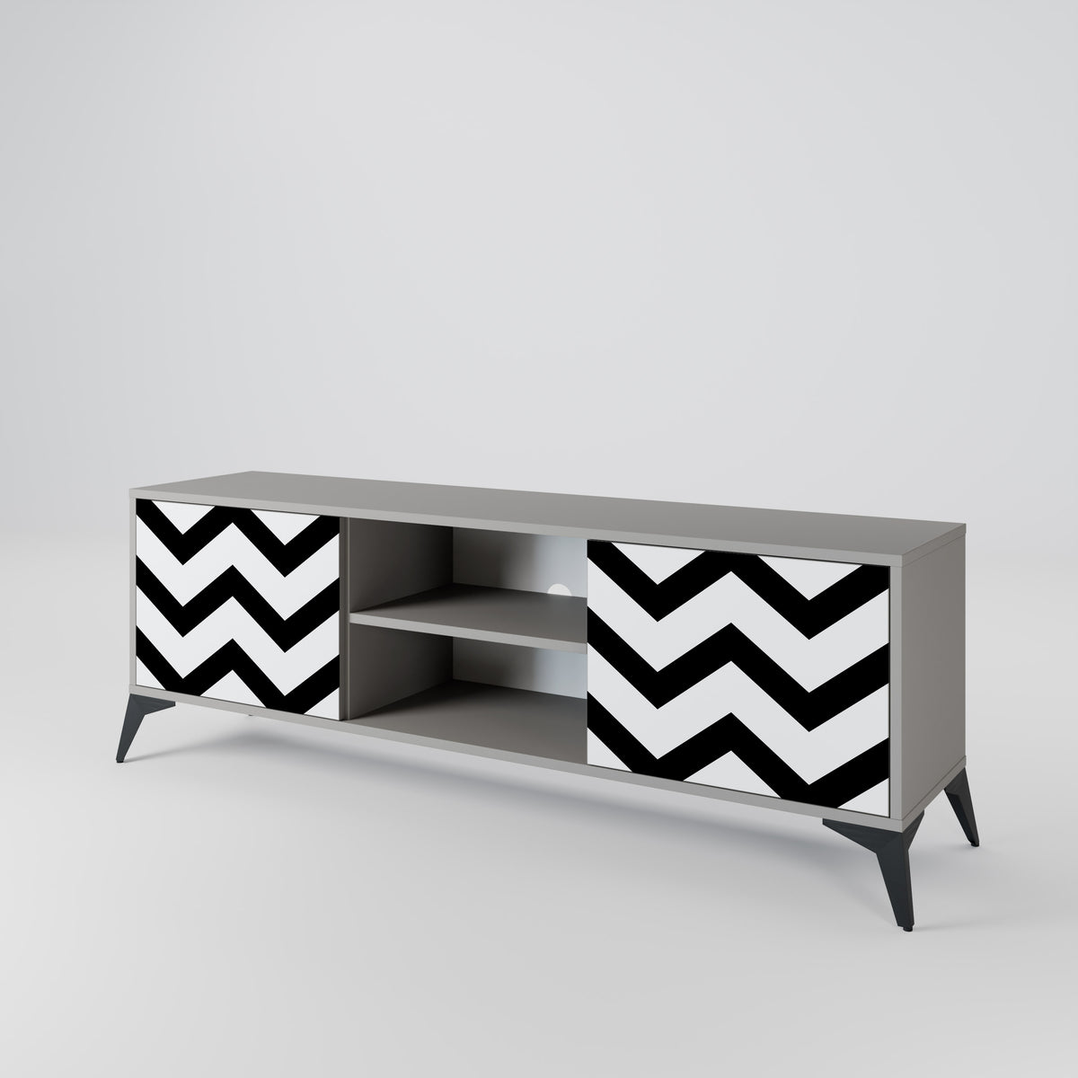 CLASSIC ZIG ZAG Móvel de TV de 2 Portas