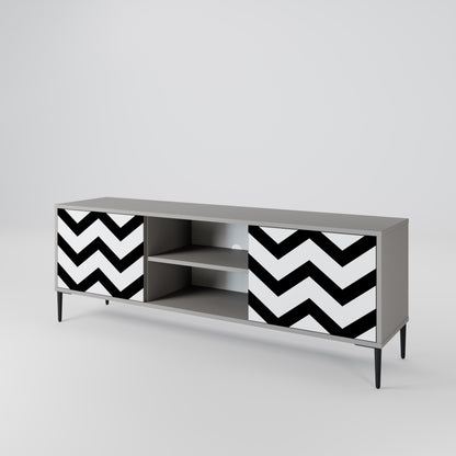 CLASSIC ZIG ZAG Móvel de TV de 2 Portas