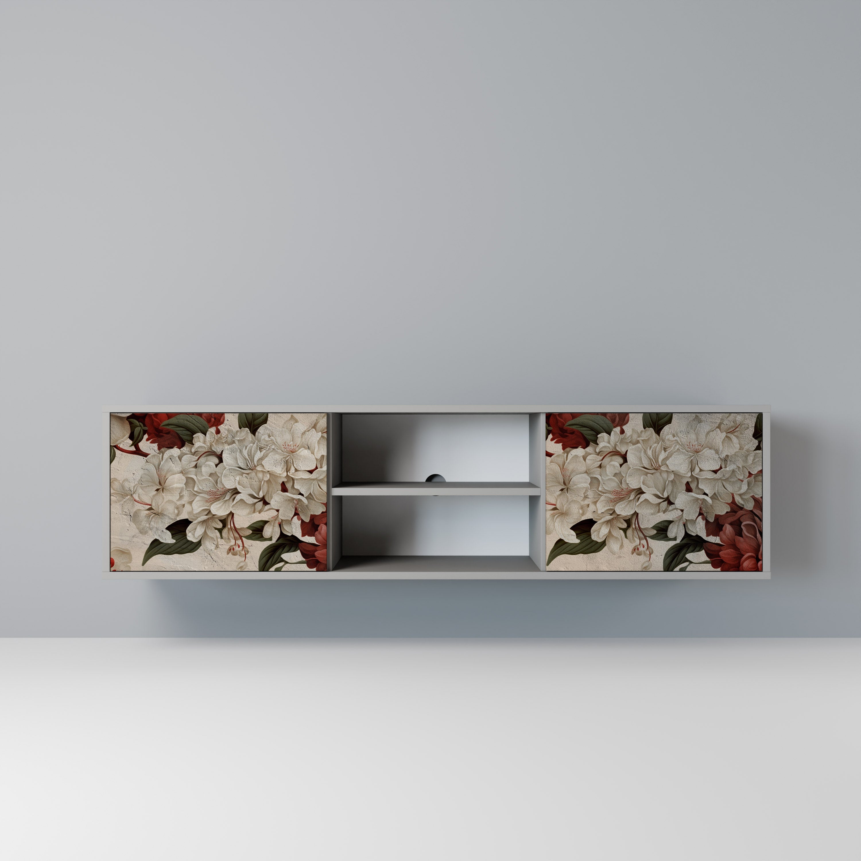 EPHEMERAL DAYS Móvel de TV com 2 Portas em Acabamento Cinzento