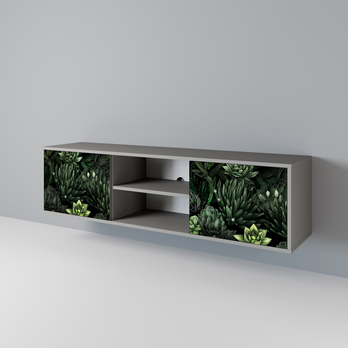 SUCCULENT JUNGLE Móvel de TV de 2 Portas