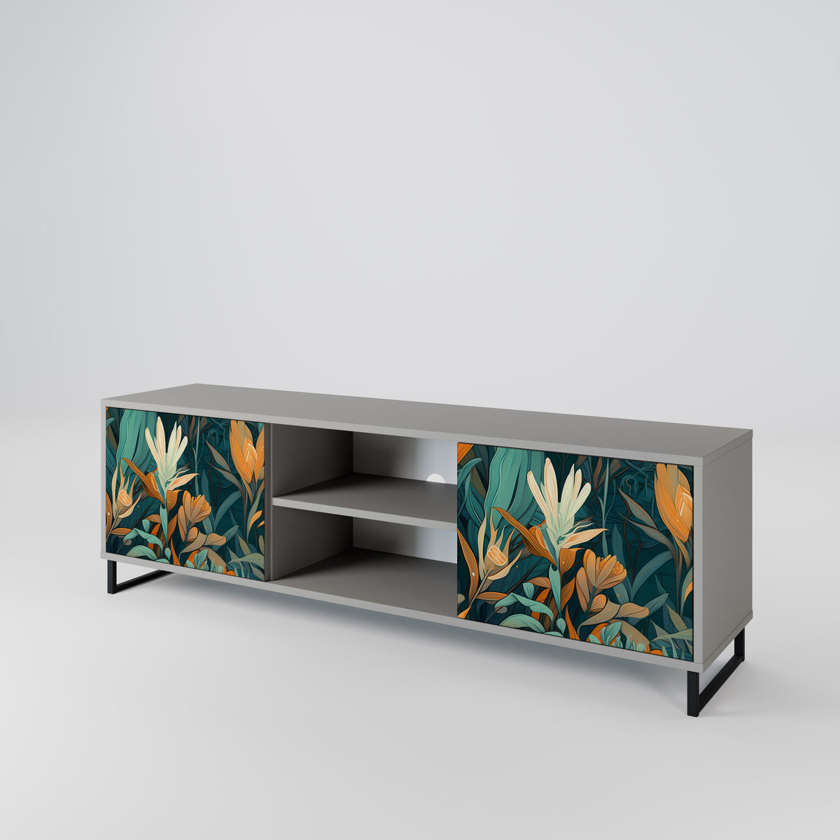 FLORAL SERENITY Móvel de TV de 2 Portas