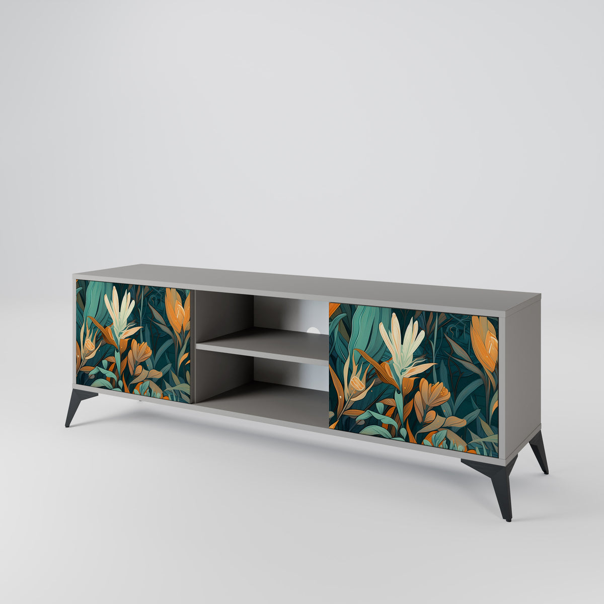 FLORAL SERENITY Móvel de TV de 2 Portas