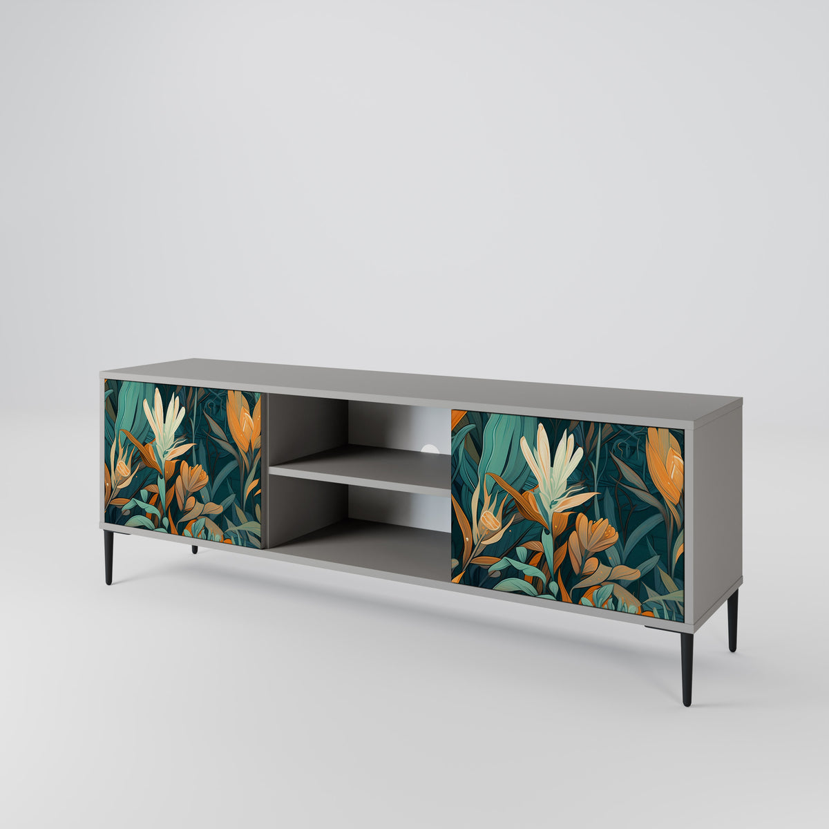 FLORAL SERENITY Móvel de TV de 2 Portas