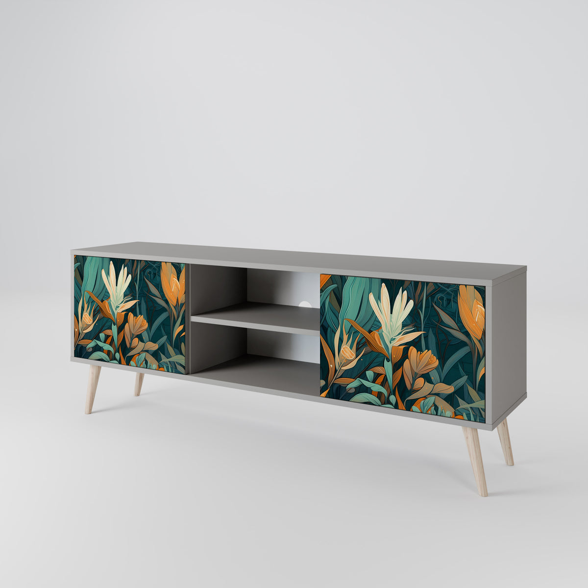FLORAL SERENITY Móvel de TV de 2 Portas