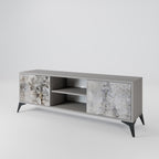 FADE IN THE TREES Móvel de TV com 2 Portas em Acabamento Cinzento