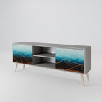 LUNAR SECRETS Móvel de TV com 2 Portas em Acabamento Cinzento