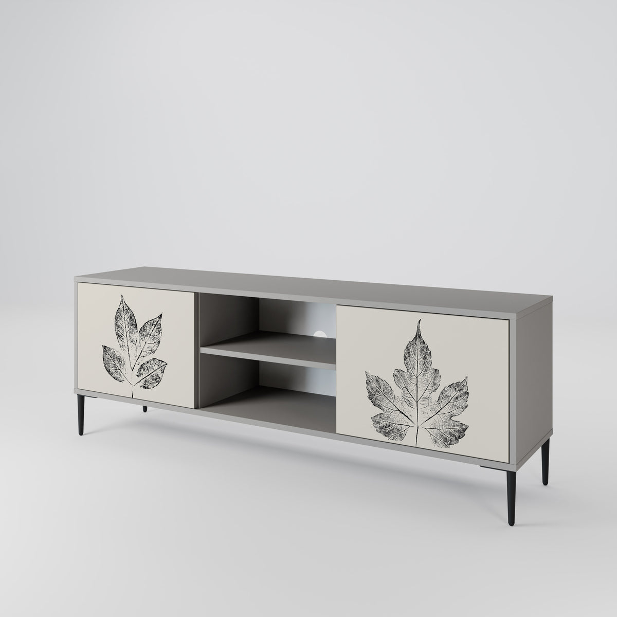 LEAFY STAMPS 2-Door TV Cabinet