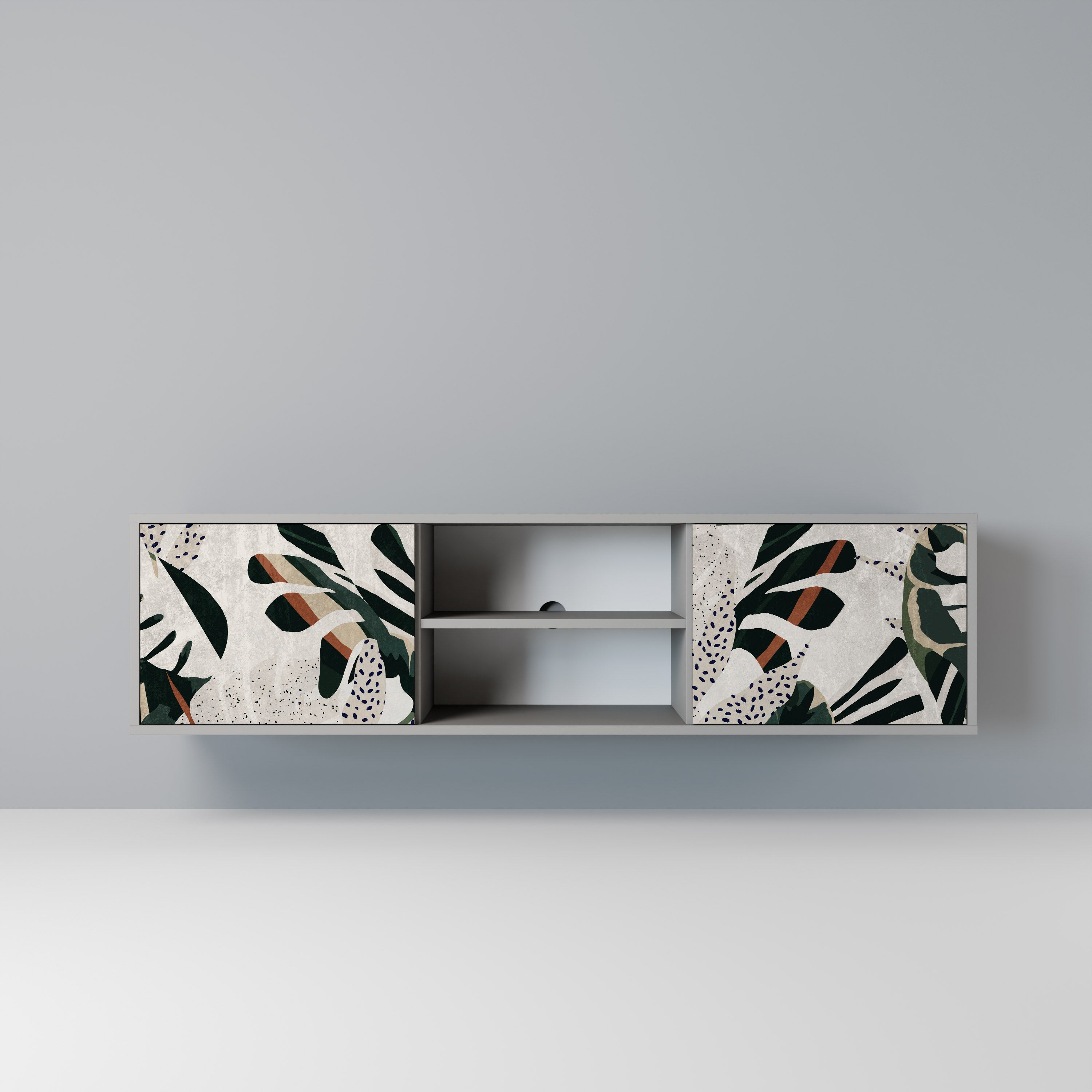 VERDURE FORMATION Móvel de TV com 2 Portas em Acabamento Cinzento