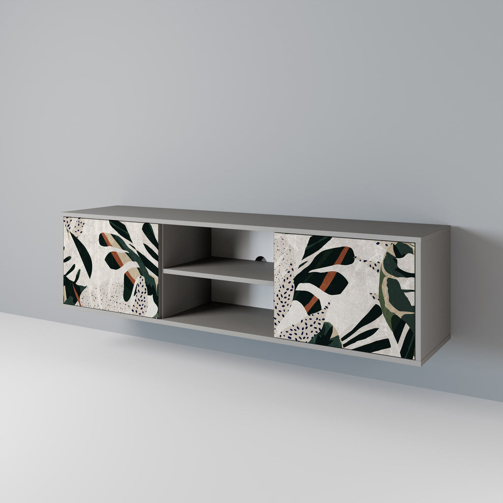 VERDURE FORMATION Móvel de TV com 2 Portas em Acabamento Cinzento