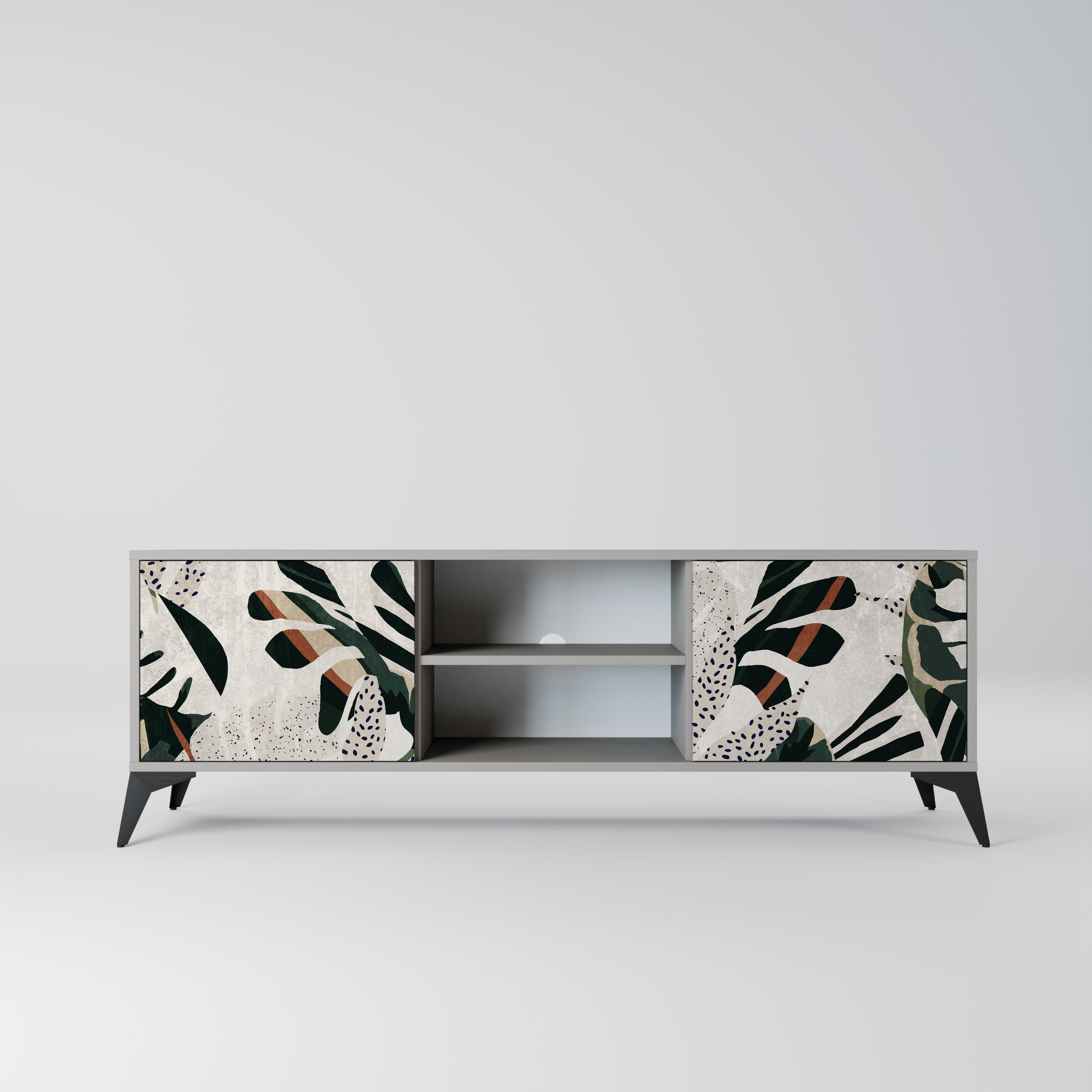 VERDURE FORMATION Móvel de TV com 2 Portas em Acabamento Cinzento