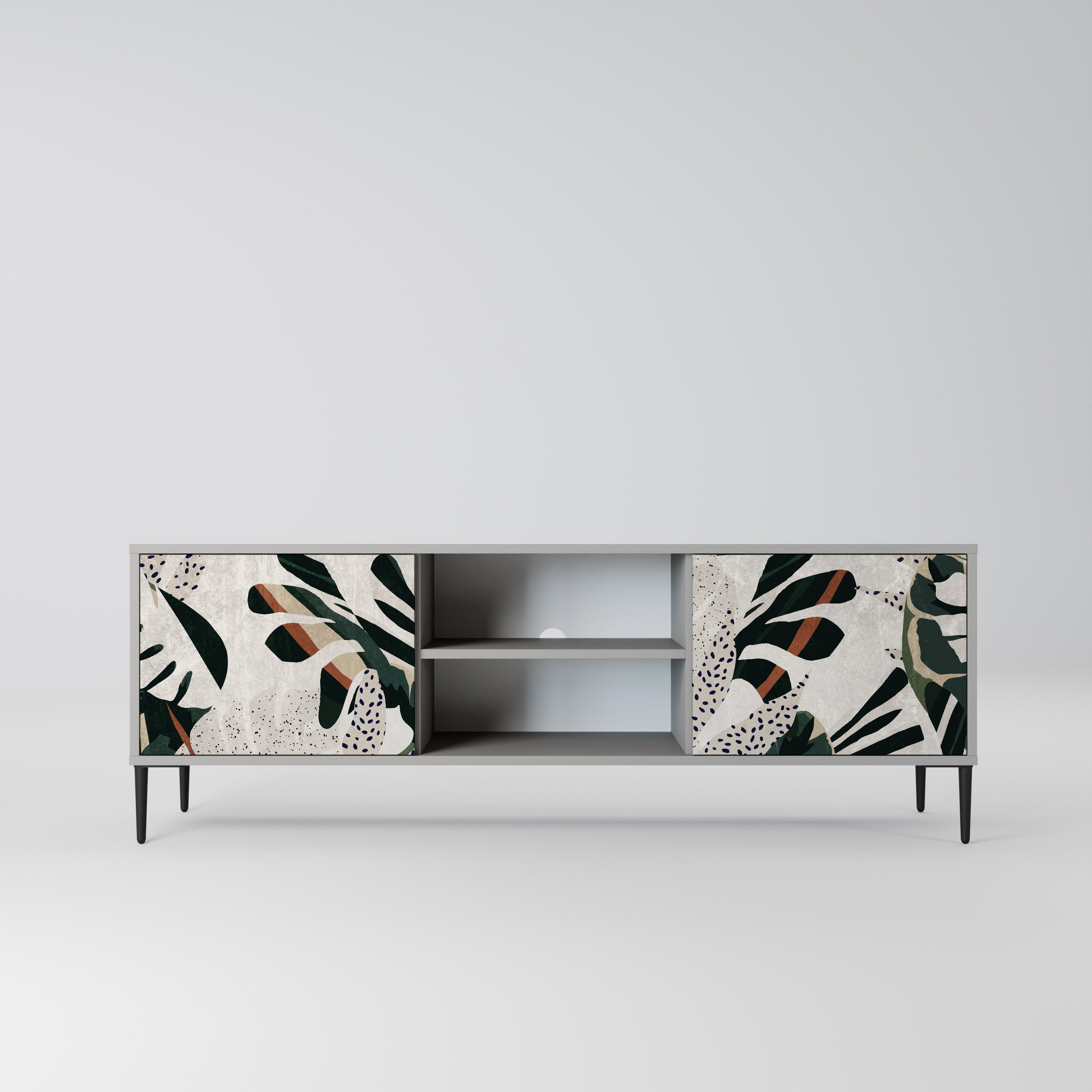 VERDURE FORMATION Móvel de TV com 2 Portas em Acabamento Cinzento