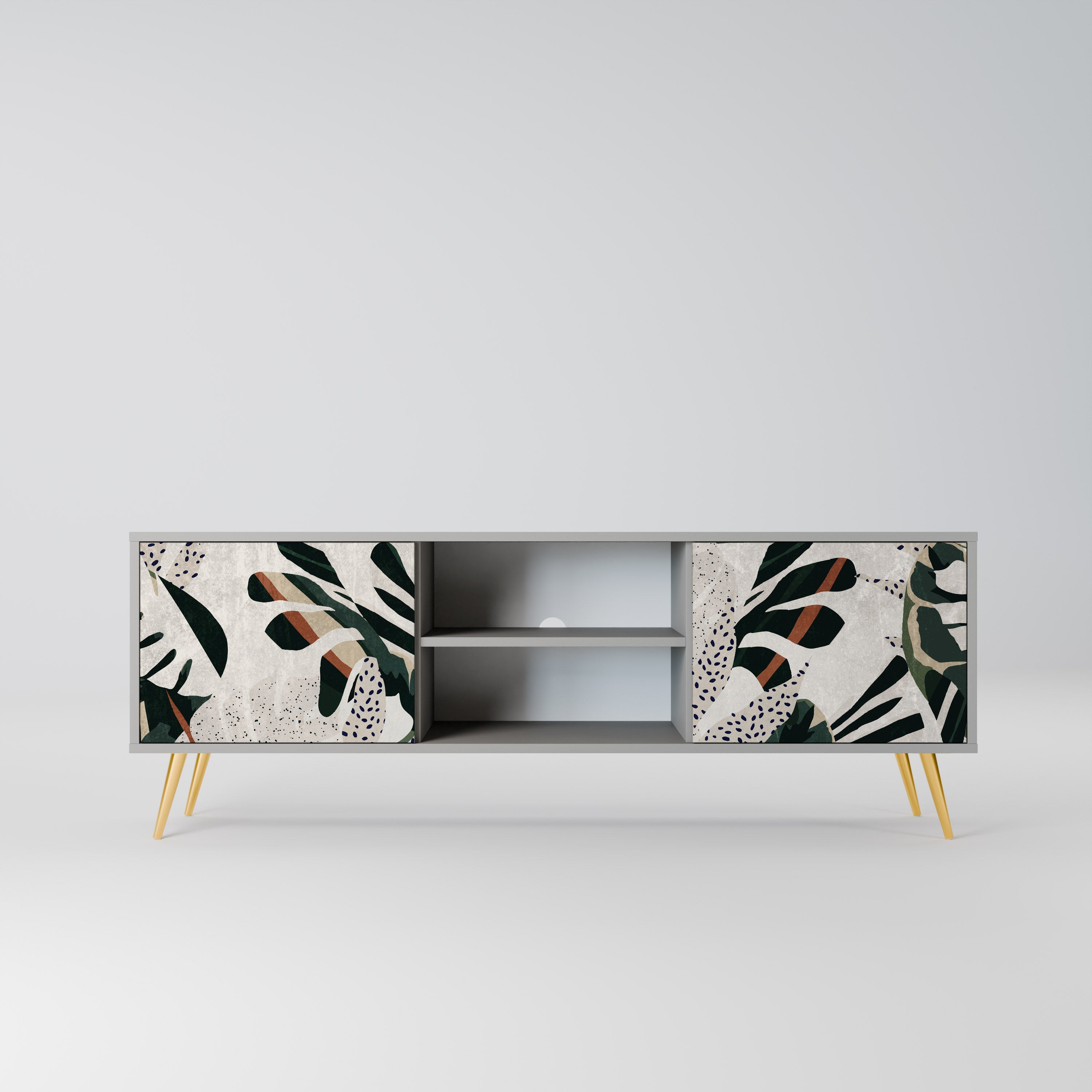 VERDURE FORMATION Móvel de TV com 2 Portas em Acabamento Cinzento