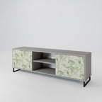 FENNEL BALDACHIN 2-Door TV Stand in Grey Finish