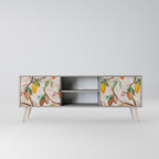 COCOA FRUITS Móvel de TV com 2 Portas em Acabamento Cinzento