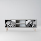 BIKE ENERGY Móvel de TV com 2 Portas em Acabamento Cinzento