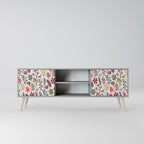 AUTUMN SUNDRIES Móvel de TV com 2 Portas em Acabamento Cinzento