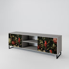 AVIAN GREENERY 2-Door TV Stand in Grey Finish