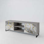 TIMELESS GLIDE Móvel de TV com 2 Portas em Acabamento Cinzento