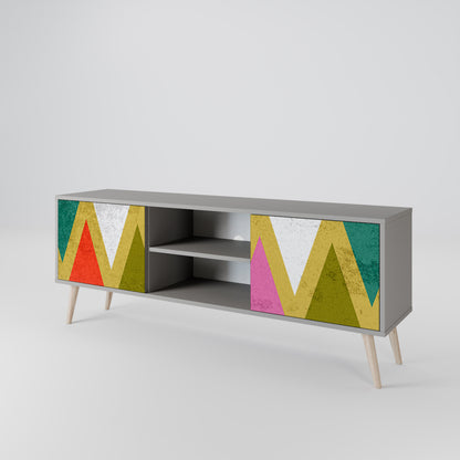 COLORFUL TRIANGLES Móvel de TV de 2 Portas