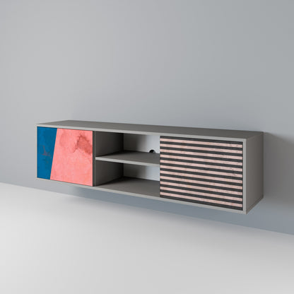 GLAMOROUS STRIPE Móvel de TV de 2 Portas