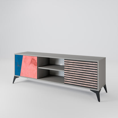 GLAMOROUS STRIPE Móvel de TV de 2 Portas