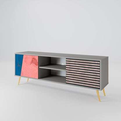 GLAMOROUS STRIPE Móvel de TV de 2 Portas