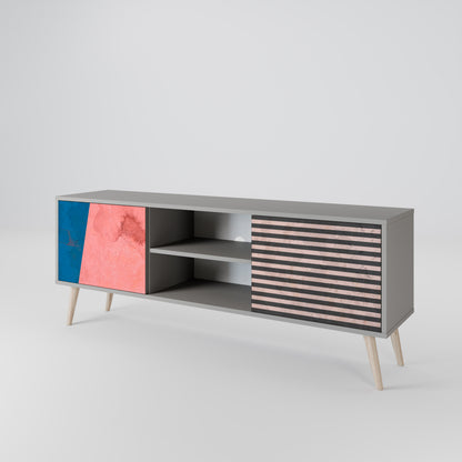 GLAMOROUS STRIPE Móvel de TV de 2 Portas